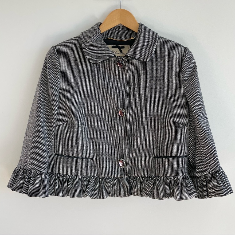 Blumarine Suit Tweed Jacket and Skirt Set Size 44/8